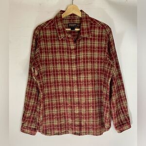 5 for $25🔥Vintage Woolrich Red Button Front Shirt Womens Size Large